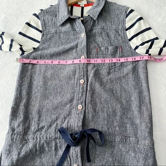 Anthropologie Postal Code Stripe & Chambray Tunic - Picture 9 of 13